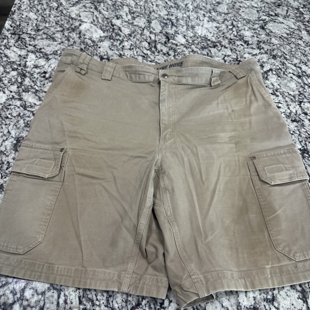 Duluth Trading Co Flex Fire Hose Men  Cargo Shorts Size 46x9" Tan